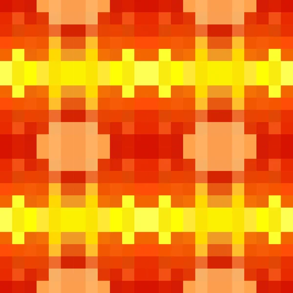 Orangefarbene Pixel — Stockvektor