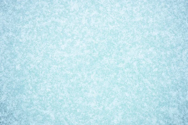 Ein Schneebedecktes Muster Von Frost Auf Blauem Eis Natürlicher Hintergrund — Stockfoto