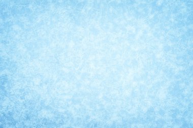 Sis ve dondaki buz damarlarının beyaz açılış deseni açık mavi arkaplanda aydınlatma ile birlikte. Geçmişi. Noel süsü.