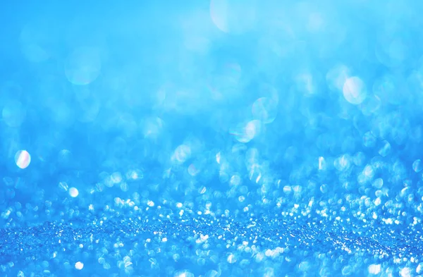 Astratto sfondo bokeh offuscata di ghiaccio blu incandescente. Contesto — Foto Stock