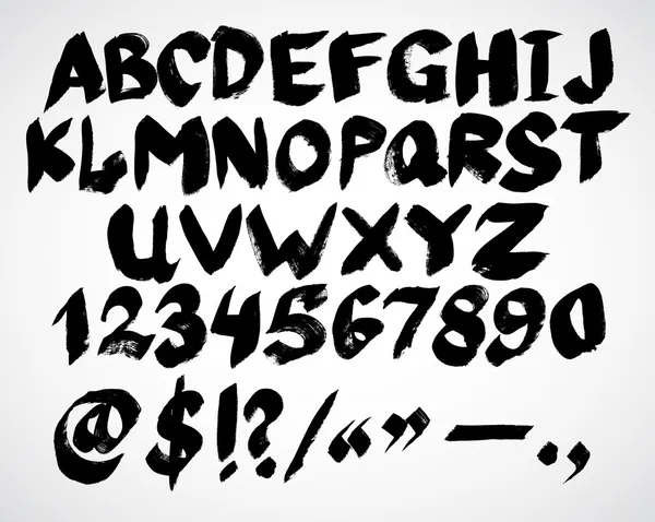 alfabe harfleri. el çizilen illüstrasyon