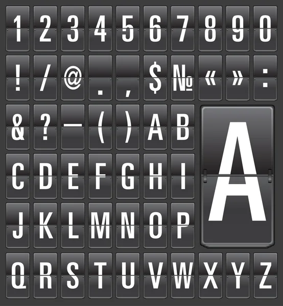 mekanik bir takvim üzerindeki harfler kümesi.