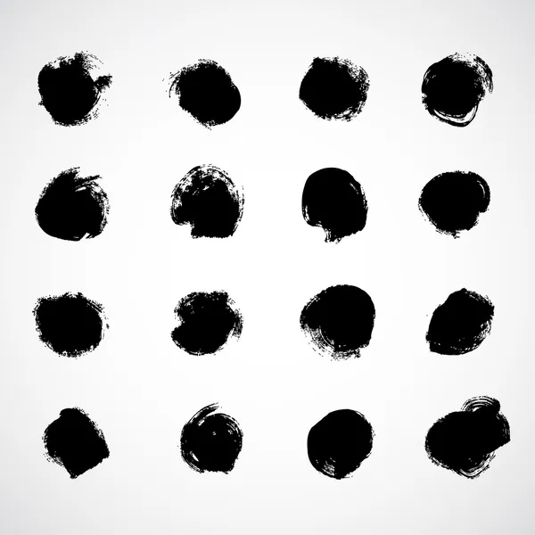 mürekkep grunge daire çerçeveler vektör