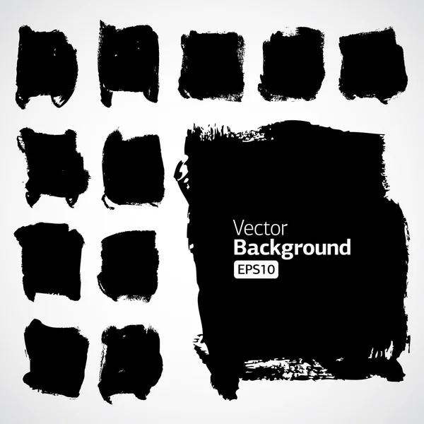 Tinta abstrata desenhar formas — Vetor de Stock