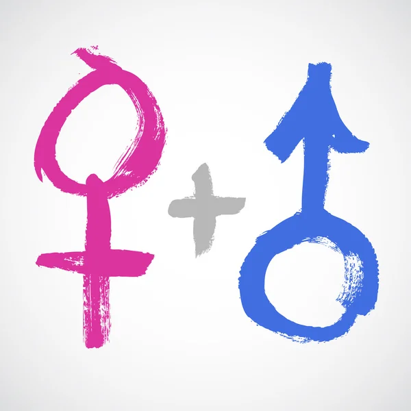 Genderové symboly — Stockový vektor