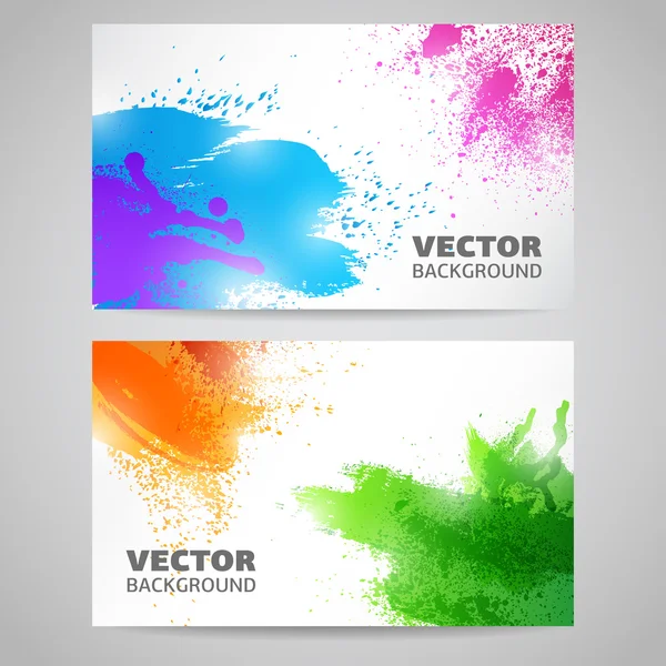 Vector banners coloridos — Vector de stock