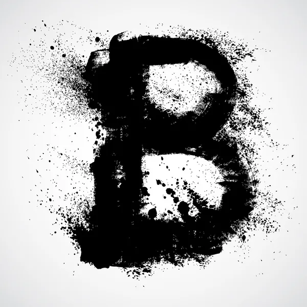 Grunge mektup - alfabe sembol tasarımı