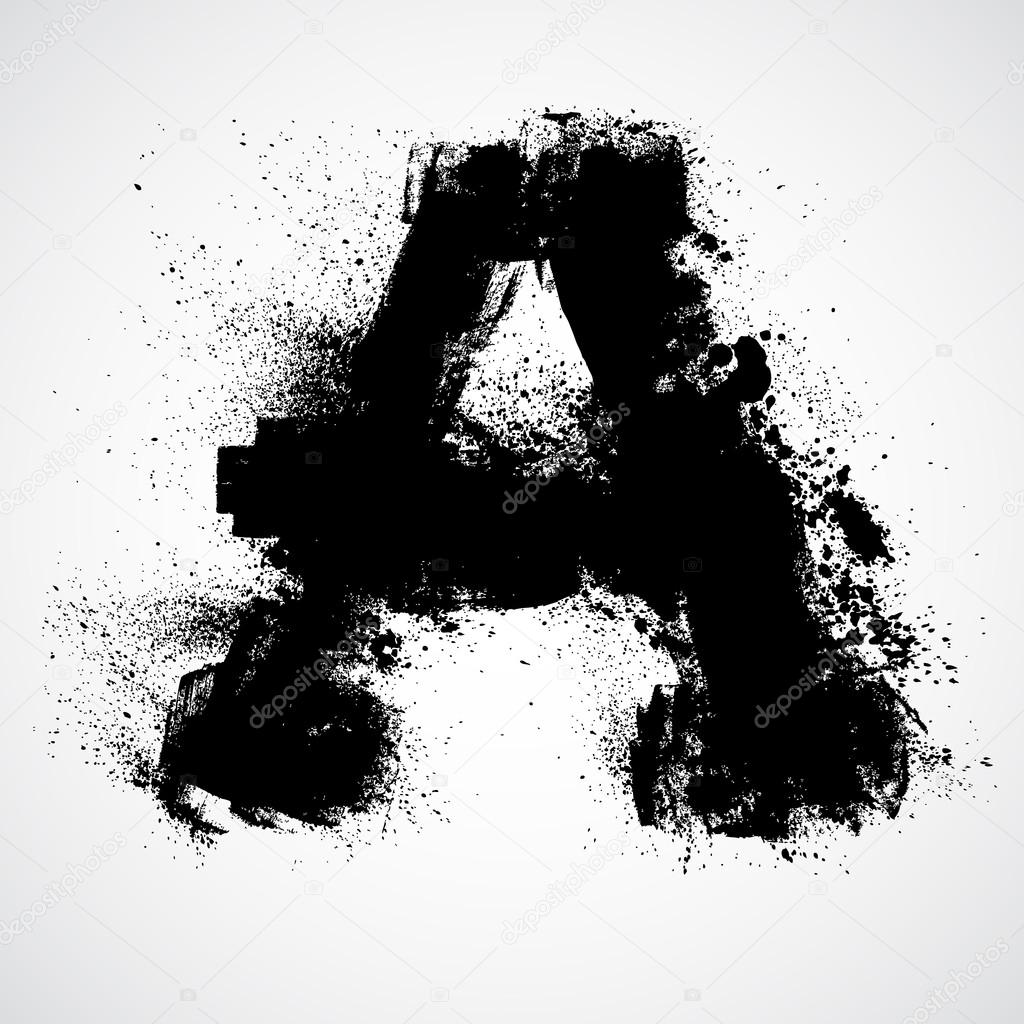 Grunge letter - alphabet symbol design