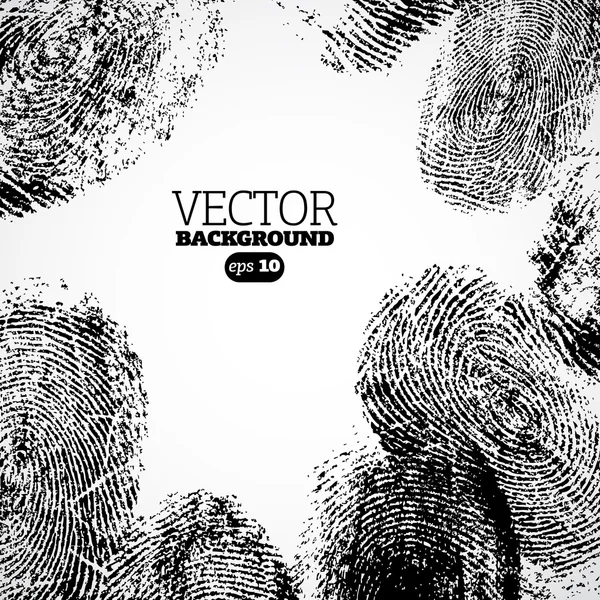 Vektor-Daumen, Fingerabdruck-Hintergrund. — Stockvektor