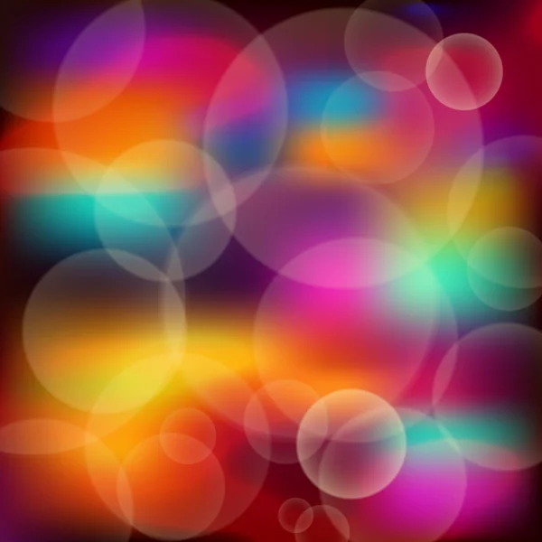 Luces brillantes bokeh. Ilustración vectorial . — Vector de stock