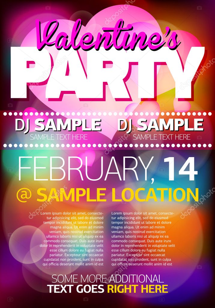Valentines Party Flyer/Poster