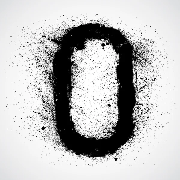 Grunge letter - alphabet symbol design — Stock Vector