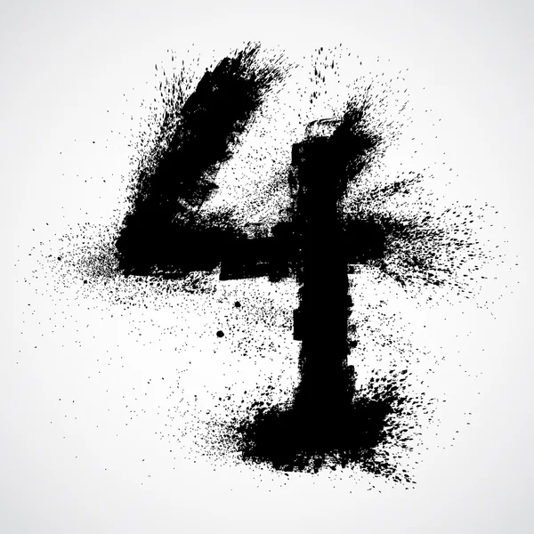 Grunge letter - alphabet symbol design — Stock Vector