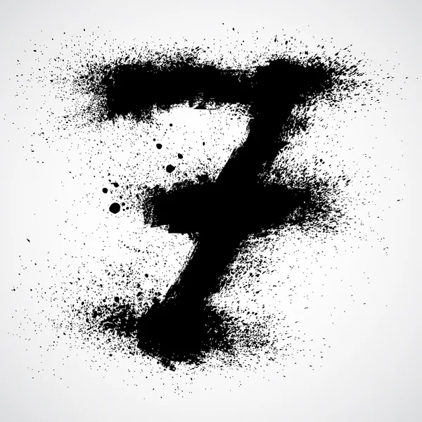 Grunge letter - diseño del símbolo del alfabeto — Archivo Imágenes Vectoriales