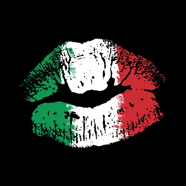 grunge dudaklarına ruj bayrağı