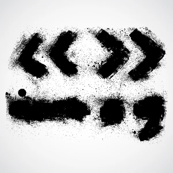 Carta de Grunge - desenho do símbolo do alfabeto —  Vetores de Stock