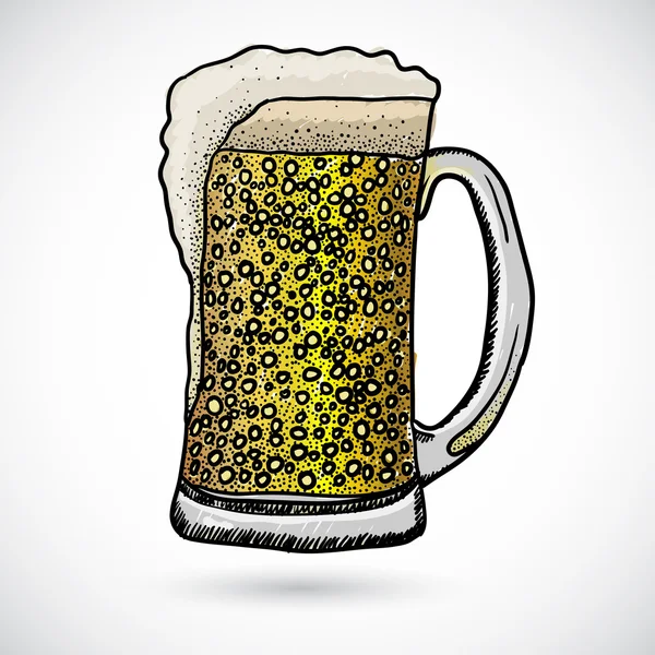Doodle bier — Stockvector