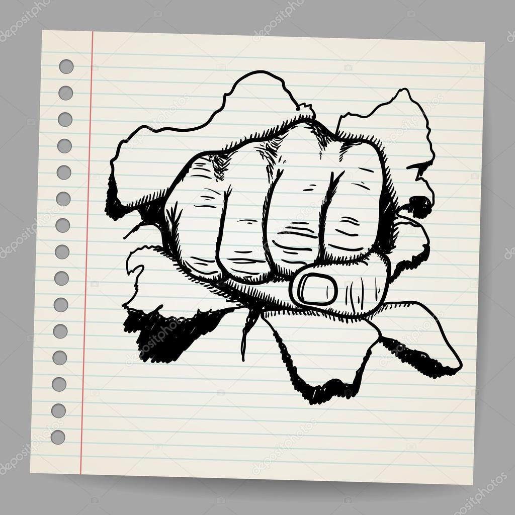 Illustration of a strong fist symbol