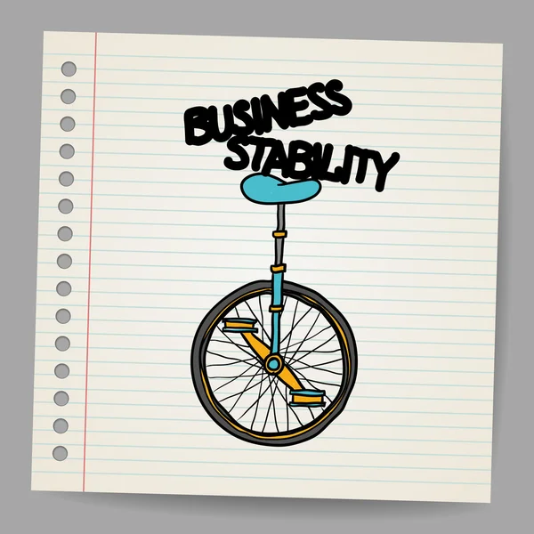 Concetto di stabilità aziendale. Illustrazione vettoriale — Vettoriale Stock