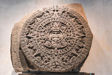 Aztec Stone of the Sun clipart