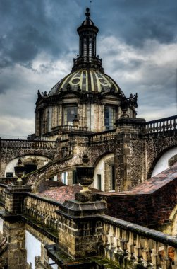 Cathedral Metropolitana, Mexico City, Roof View clipart