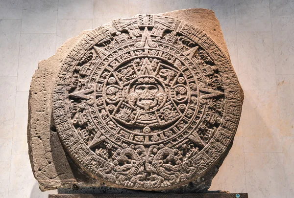 Piedra Azteca del Sol — Foto de Stock