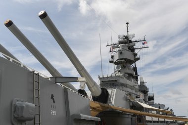 The Battleship USS Missouri Deck clipart