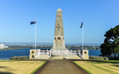 Cenotaph of the Kings Park War Memorial in Perth clipart