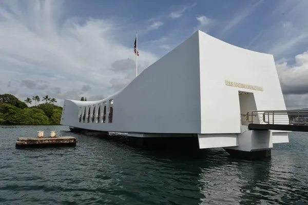 USS arizona memorial Περλ Χάρμπορ στη Χαβάη — Φωτογραφία Αρχείου