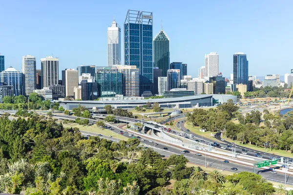 Linha do horizonte de Perth — Fotografia de Stock