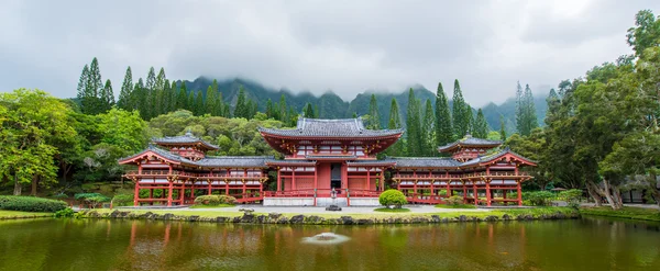 Byodo w świątyni, doliny świątyń, Hawaje — Zdjęcie stockowe