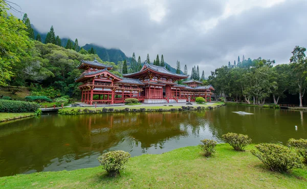 平等院テンプル、ハワイの寺院の谷 — ストック写真