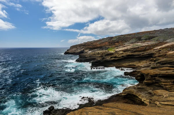 Vista tropical, Lanai Lookout, Havaí — Fotografia de Stock