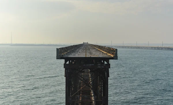 Old Bahia Honda Rail Bridge — Stock Photo, Image