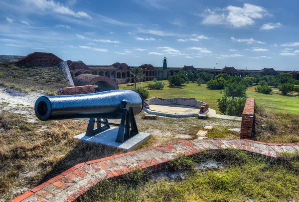 Kanon in fort jefferson, florida — Stockfoto