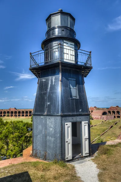 Tuin belangrijkste vuurtoren op dry tortugas nationaal park — Stockfoto