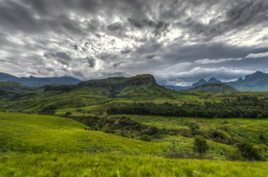 Landscape of Giants Castle Game Reserve clipart