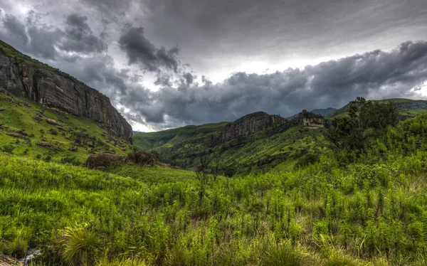 Landschap van reuzen kasteel wildpark — Stockfoto
