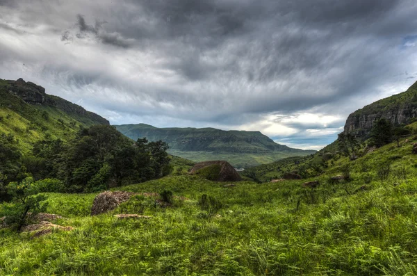 Landschap van reuzen kasteel wildpark — Stockfoto