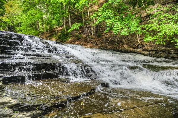 Cascadilla cataratas, lagos finger, ny — Foto de Stock