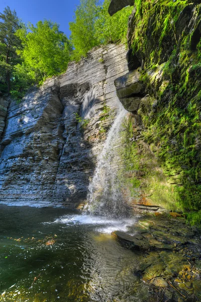 Eagle Cliff Falls, Finger Lakes, Nova Iorque — Fotografia de Stock