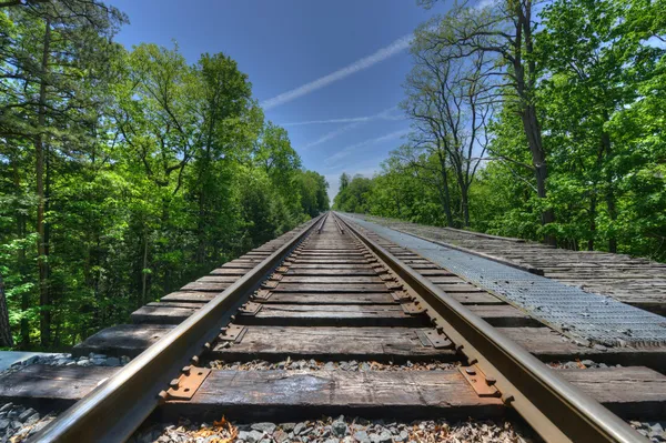 Railroad, Watkins Glen Bridge — Stock Photo, Image