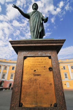 Odessa, Ukrayna. duke richelieu heykeli