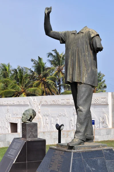 Dr. Kwame Nkrumah Vanzalized Statue