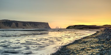 Dyrholaey görünümü Allah'a reynisfjara, İzlanda