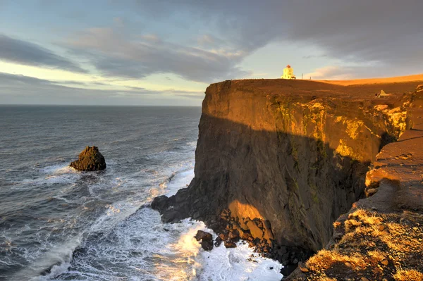 Lighthouse, Cape Dyrholaey, Islândia — Fotografia de Stock
