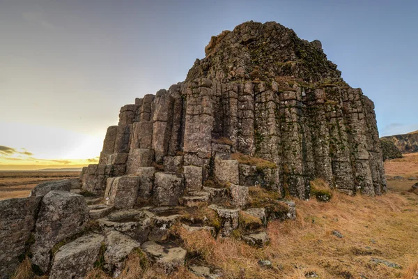 Dverghamrar Columnas de Basalto, Islandia — Foto de Stock