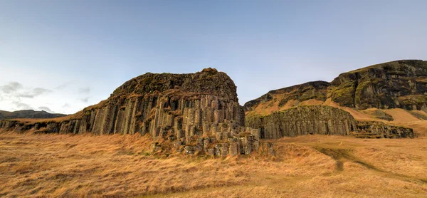 Kolom Basal Dverghamrar, Islandia — Stok Foto