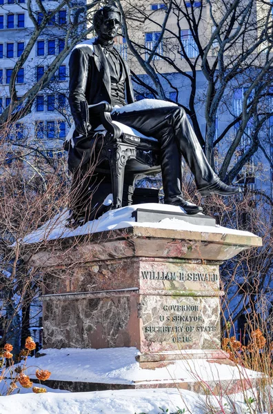 William Seward Statue, NYC – stockfoto