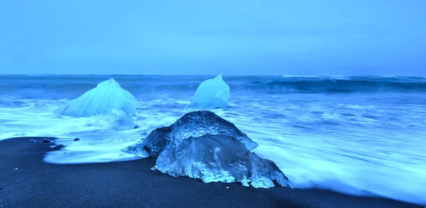 Glacier lagoon, Jokulsarlon, Islândia — Fotografia de Stock